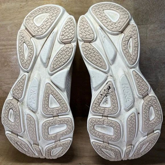 Hoka One One Bondi 8 Womens Size 10.5 Running Shoes Sneakers Shifting Sand Tan - Picture 9 of 13